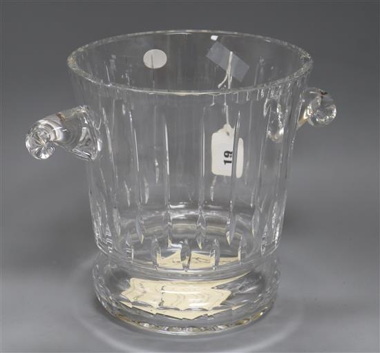 A boxed crystal bowl